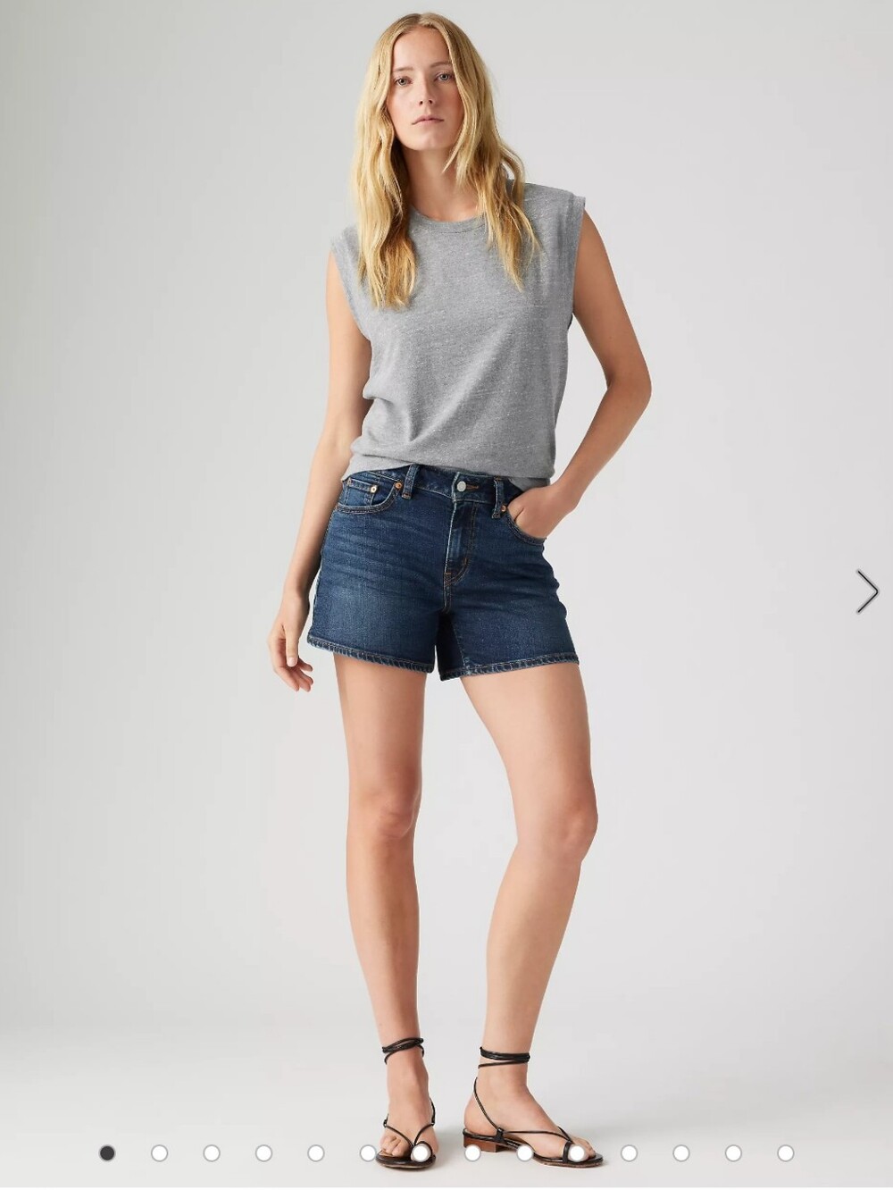 Levi's A-Line Shorts Don't You Know Dark Wash